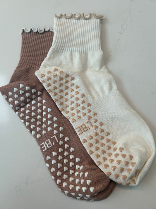 Frilly Heart grip sock bundle